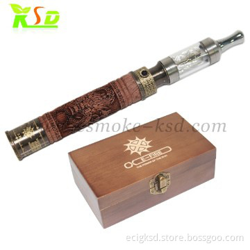 hot selling product wooden e fire carved wood kit Vapor Cigarette